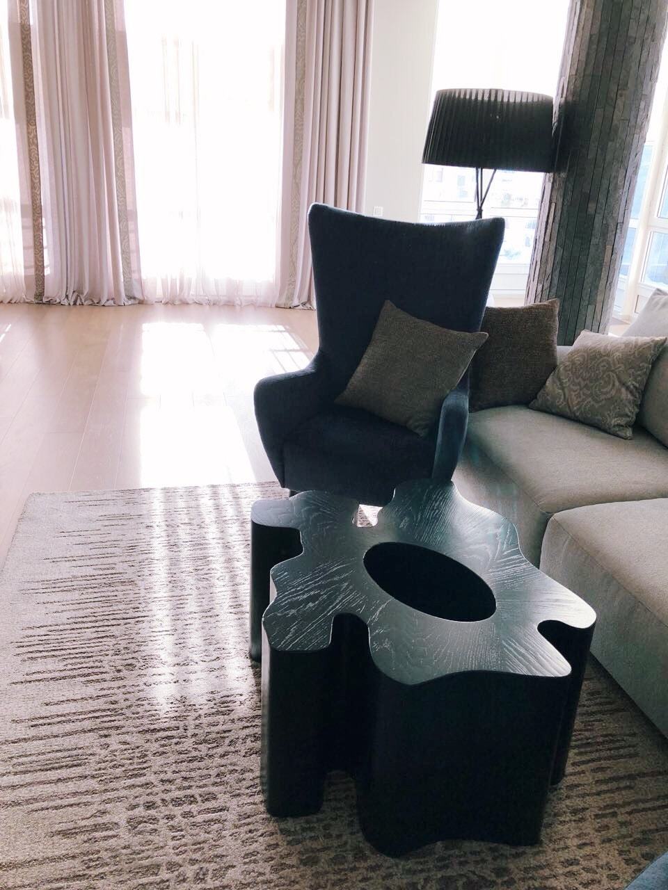 Журнальный столик черный фигурный венге "Пень" от Odingeniy ODINGENIY  178454 Венге;черный  - Вид №4