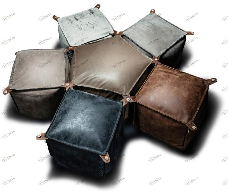 Vibieffe Пуф со съемным чехлом из кожи или ткани sun-id-1417546