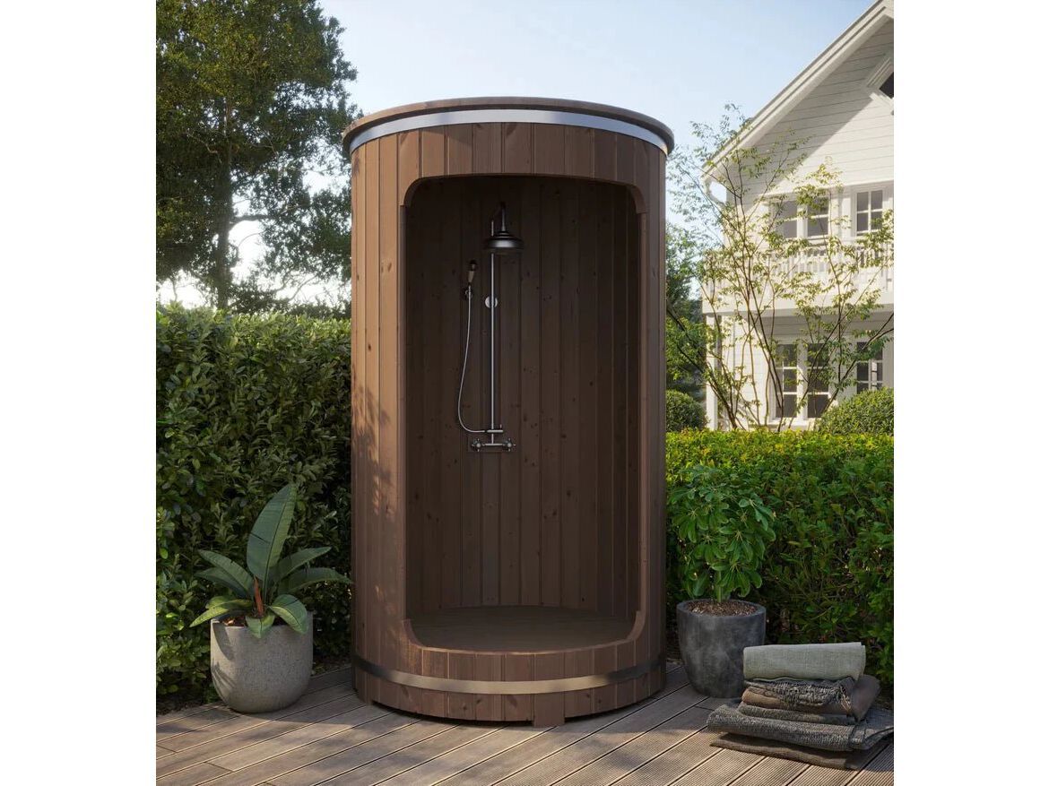 Деревянный душ на открытом воздухе Saunamo BARREL SHOWER ARCH-00003611