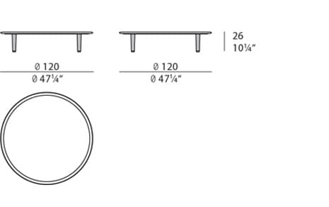 Деревянный журнальный столик Turri Riban ARCH-00041609 - Вид №4
