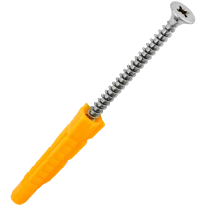 Дюбель универсальный с саморезом Ш5х70 мм полипропилен 9 шт.