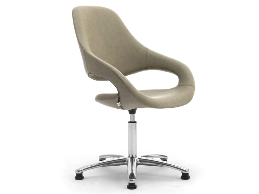 5-спицевое кожаное вращающееся офисное кресло Leyform Samba ARCH-00055756