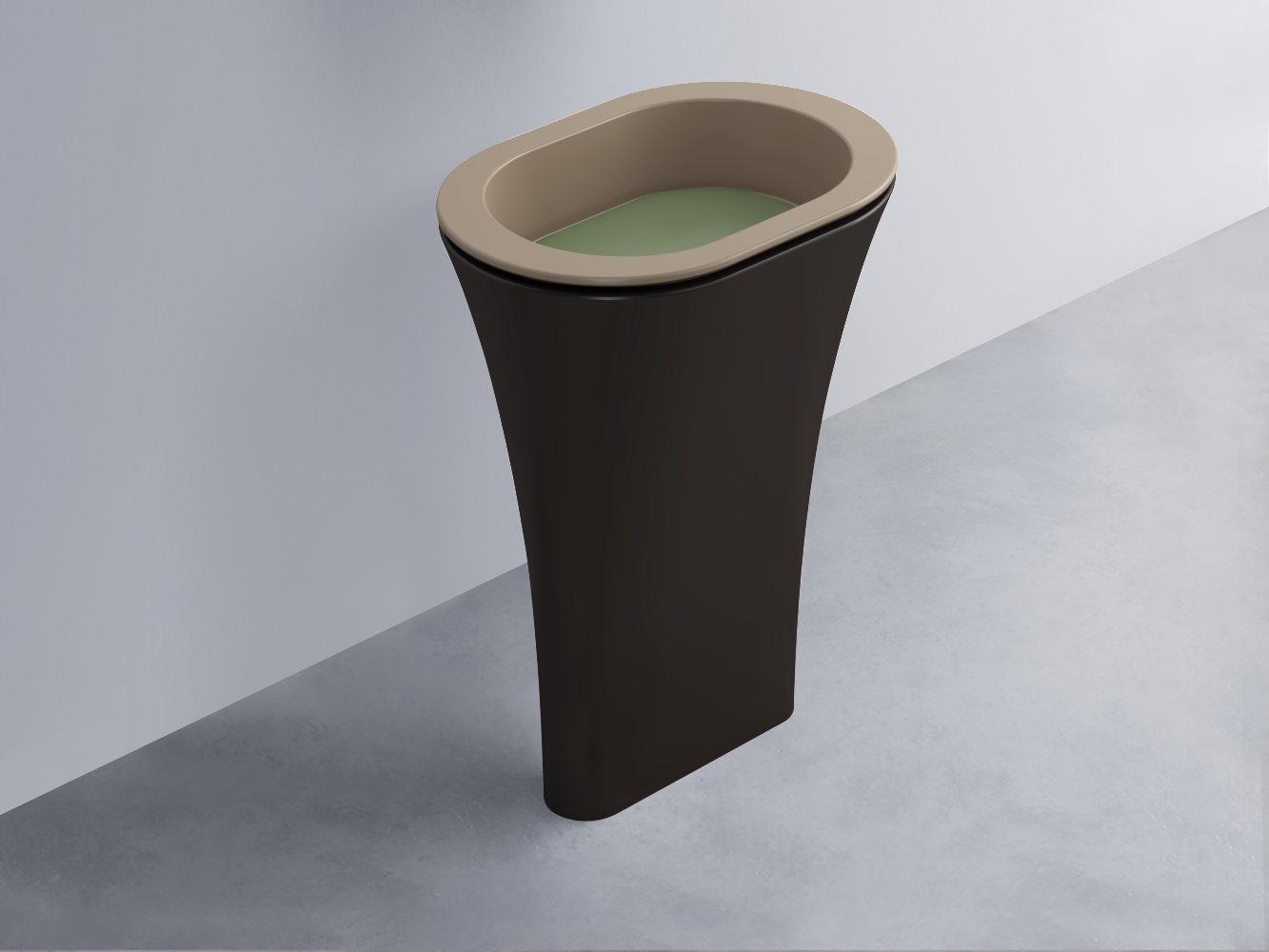 AMLA65-AN+AMPILO-AG+AMCOLO-LV Раковина Amedeo Ovale отдельностоящая cielo Enjoy + Amedeo Ceramica Cielo