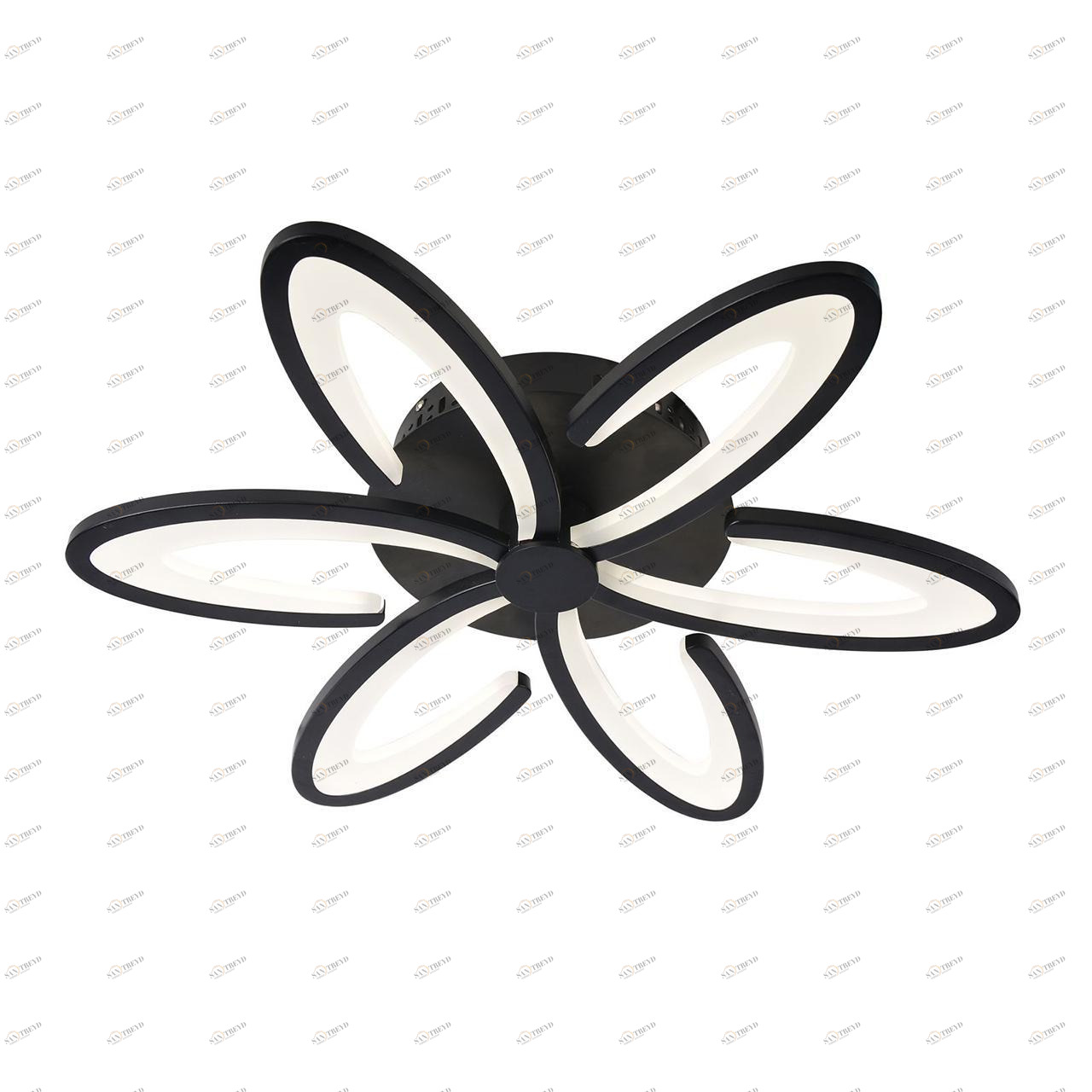 Потолочный светодиодный светильник Omnilux Florinas OML-49317-60 OMNILUX FLORINAS BLACK 202794 Черный 