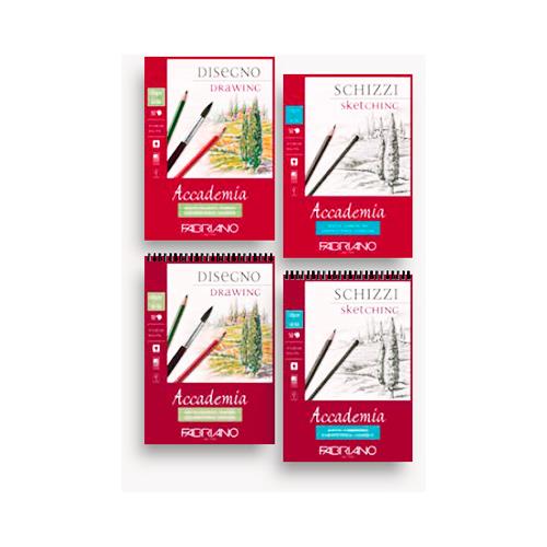 41121421 Альбом для эскизов "Accademia" 120 г/м2 А5 14.8 х 21 см склейка с одной стороны 50 л. Fabriano 