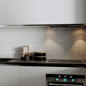 Глазурованный керамогранит Belani Матео 7.5x25 см 0.79 м² цвет белый текстурированный