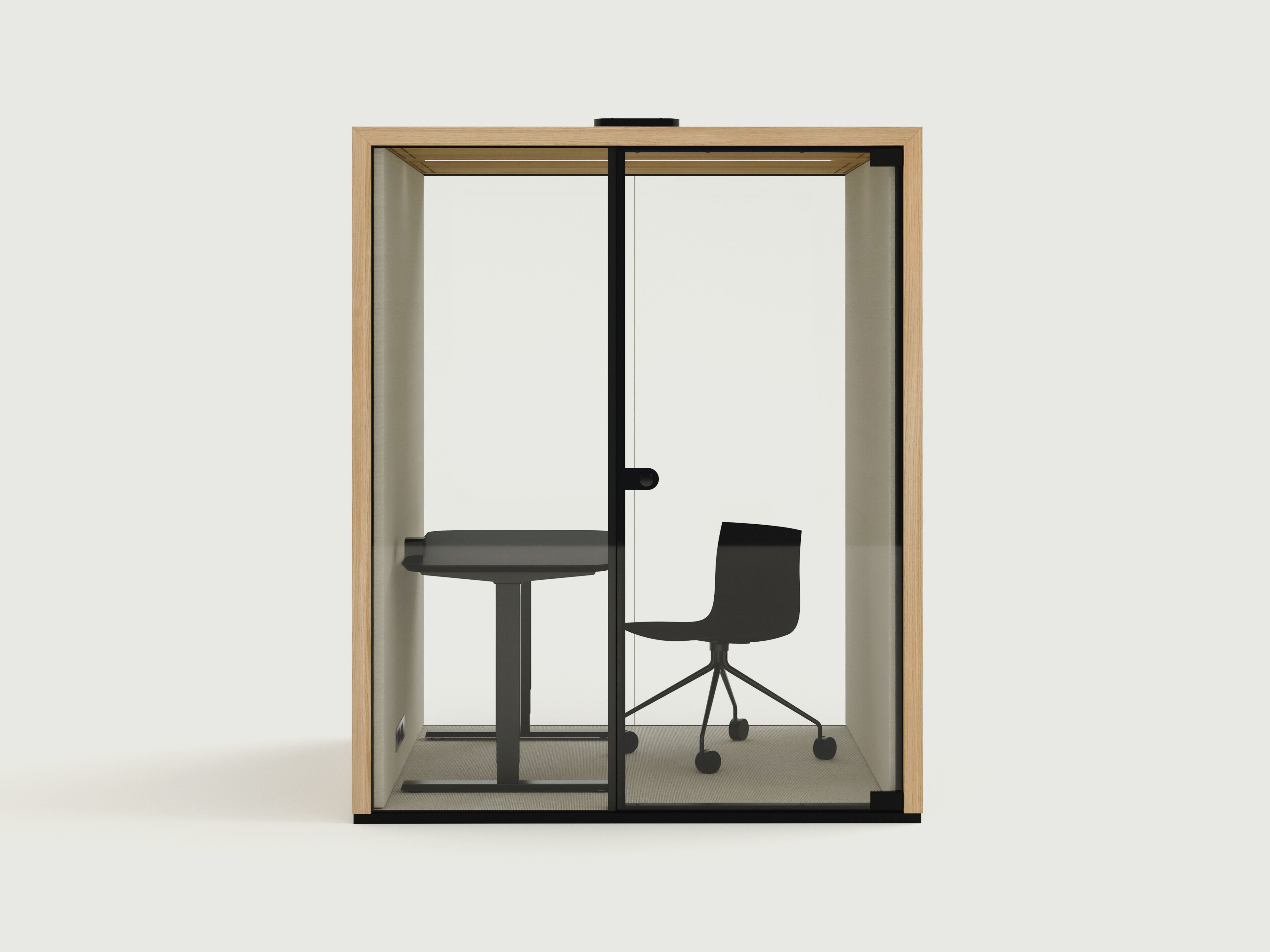 Одноместная акустическая офисная кабина со встроенным освещением Taiga Concept Lohko Picea ARCH-00100066