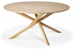 Ethnicraft Круглый обеденный стол из дуба Oak mikado 50545
