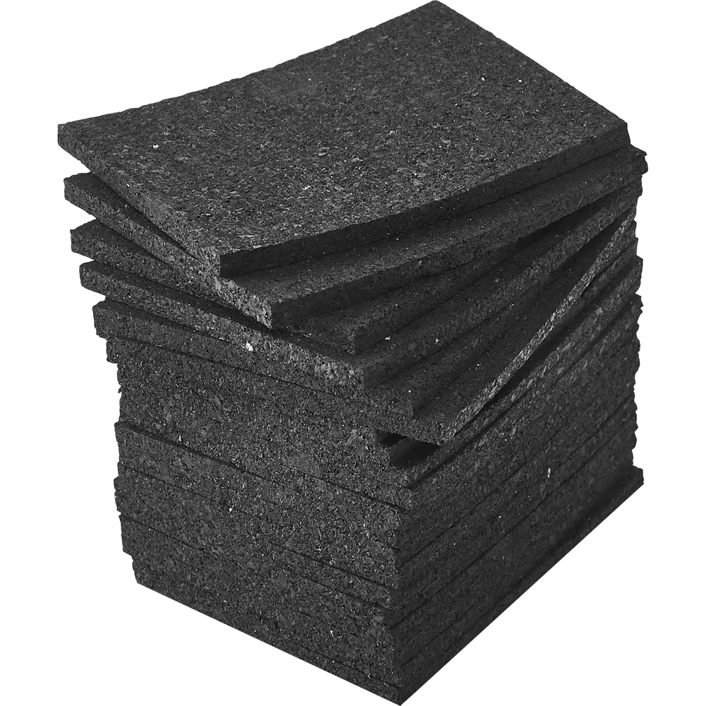 Подложка под напольное покрытие Isosafe Hard каучук 4x60x80 мм 20 шт. 86151731 STLM-2165838 Santreyd 