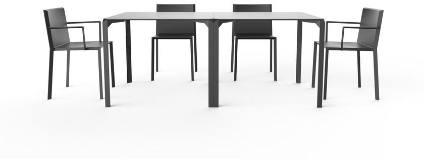 VONDOM Квадратный садовый стол из полиамида Quartz sun-id-1500400 - Вид №2