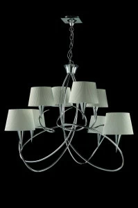 Подвесная люстра Mantra Mara Chrome - White 1654 MANTRA ДИЗАЙНЕРСКИЕ, MARA CHROME - WHITE 055973 Белый