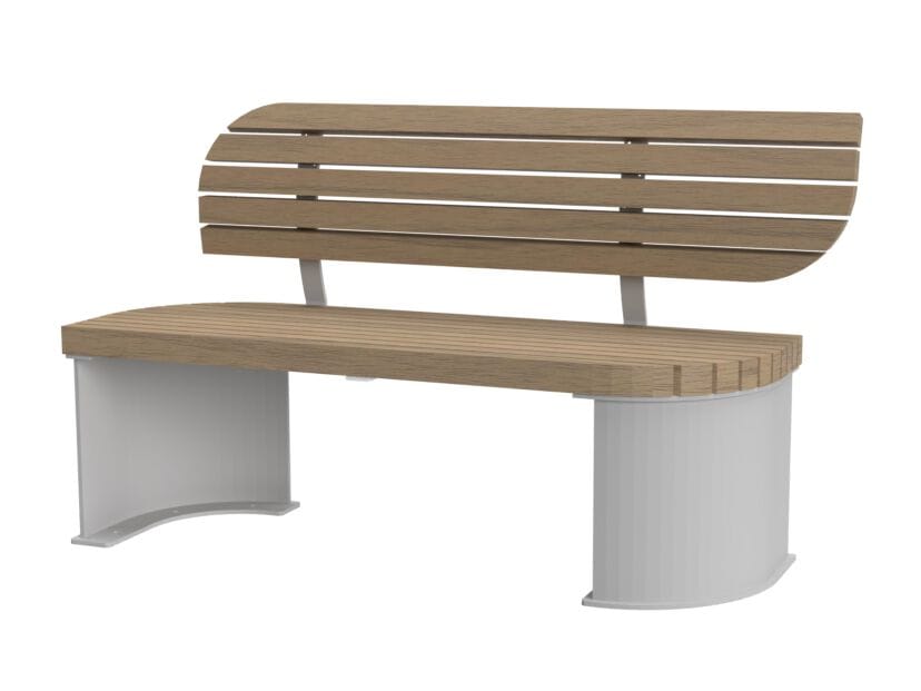 Деревянная скамья со спинкой Urbencéa STOL ARCH-00090942