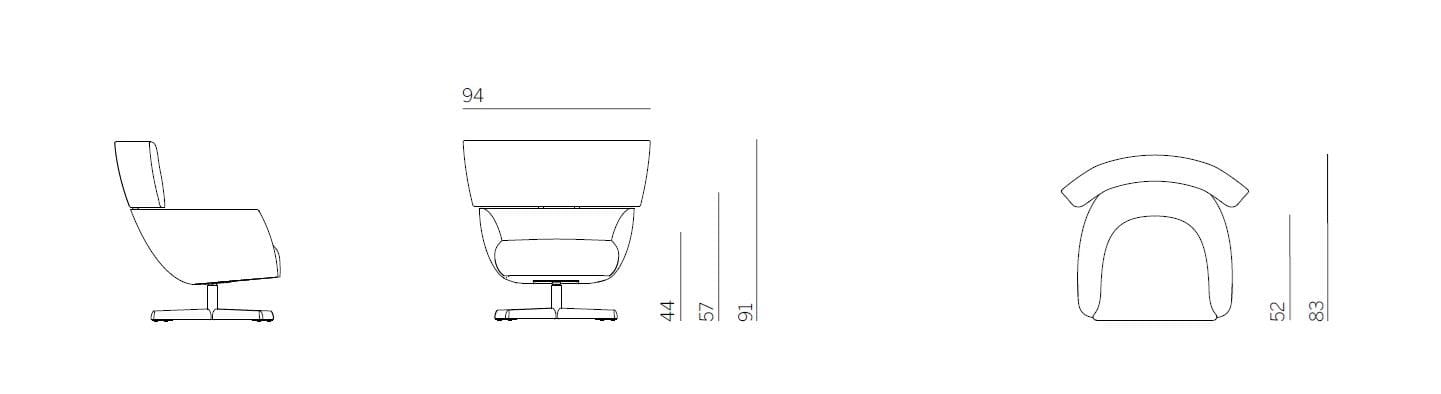 Тканевое кресло с подлокотниками Montis Джордж ARCH-00032114 - Вид №2