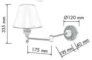 FEDE Настенный светильник из латуни  Fd1134 Fd1134---- - Вид №1