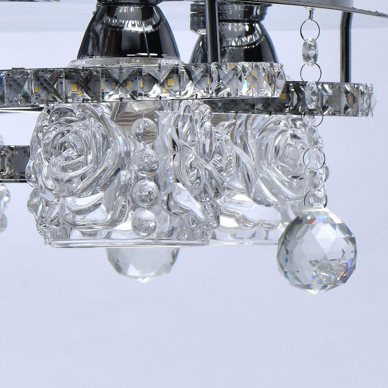 Потолочная люстра De Markt City Мадлен 424011505 DE MARKT ДИЗАЙНЕРСКИЕ, МАДЛЕН 328380 Хром;прозрачный  - Вид №1