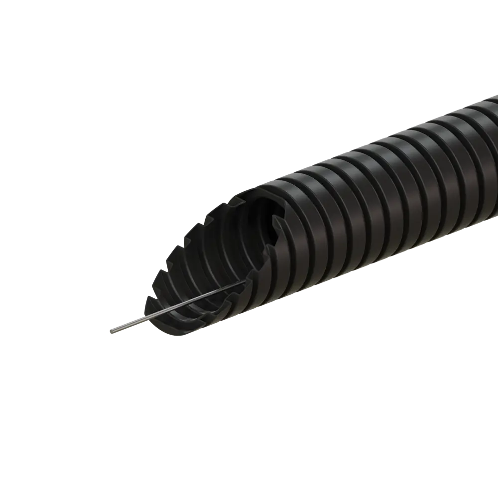 Гофрированная труба ЭКОПЛАСТ D25 мм с зондом для электропроводки 10056139 STLM-1105543