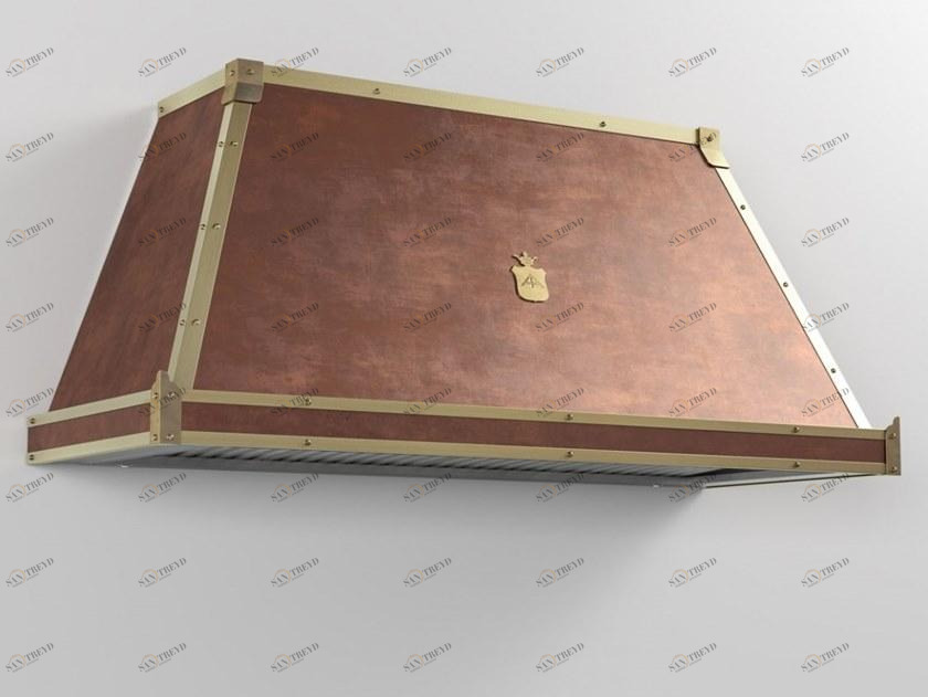 Профессиональная настенная медная вытяжка со встроенной подсветкой Santreyd sun-id-1433363