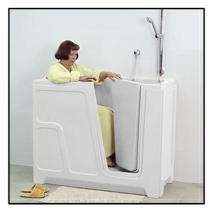 Ванна с дверцей Akcjum ODA 150-68-RH сидячая правосторонняя белая