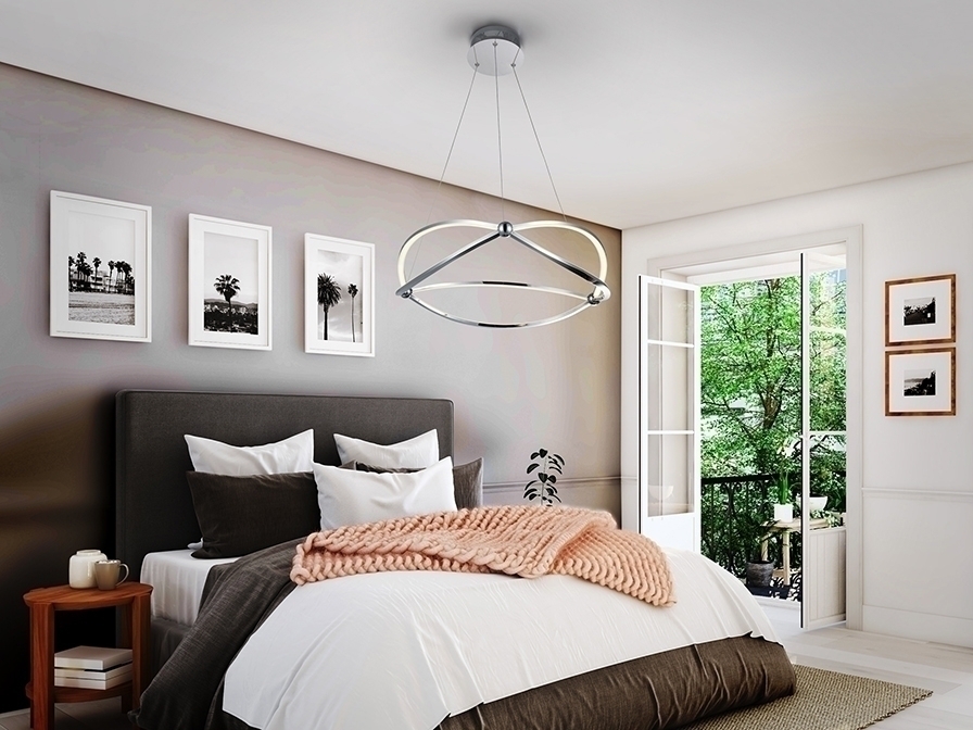 084225 Подвесной светильник LED 60Ø хром Schuller Ocellis 