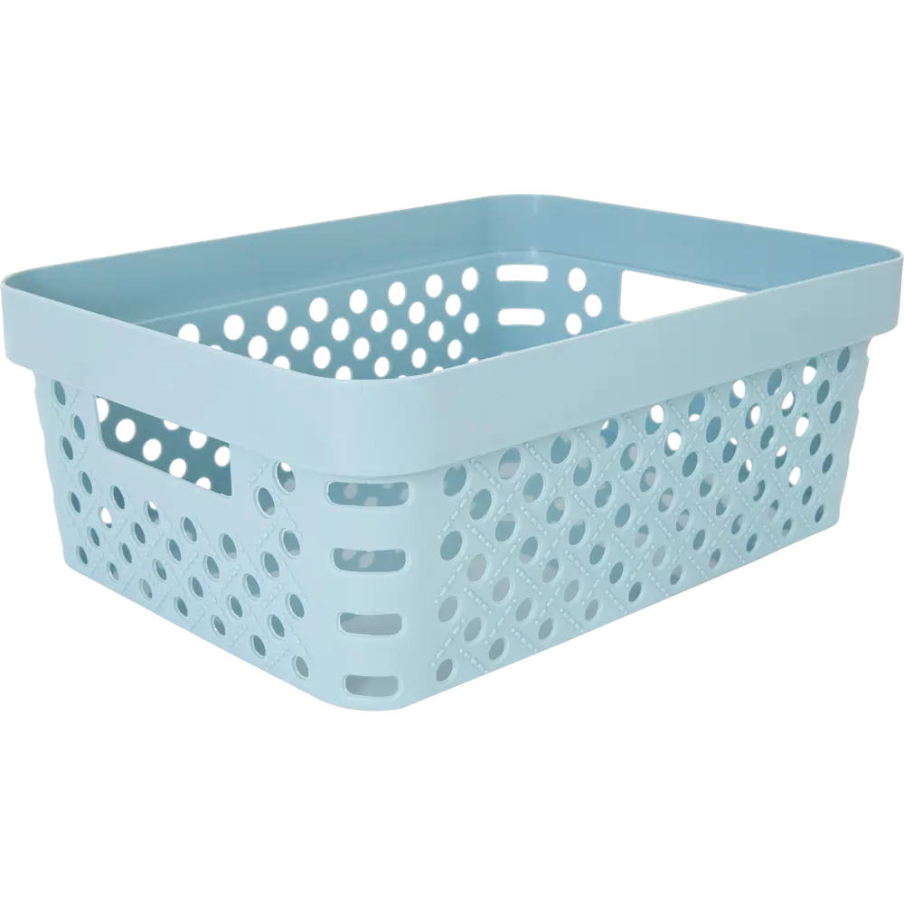 Корзина Eternity 36x27x14 см 11 л полипропилен цвет голубой 83184330 STLM-2110313 Santreyd 