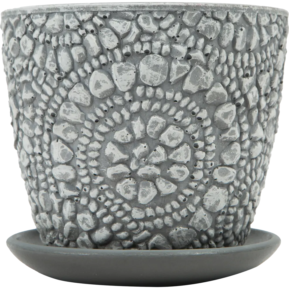 Santreyd Камешки — керамический горшок для цветов с поддоном 84450907 STLM-0050242 - Вид №1