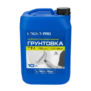 Грунтовка глубокого проникновения Rocks Pro белая 10 л