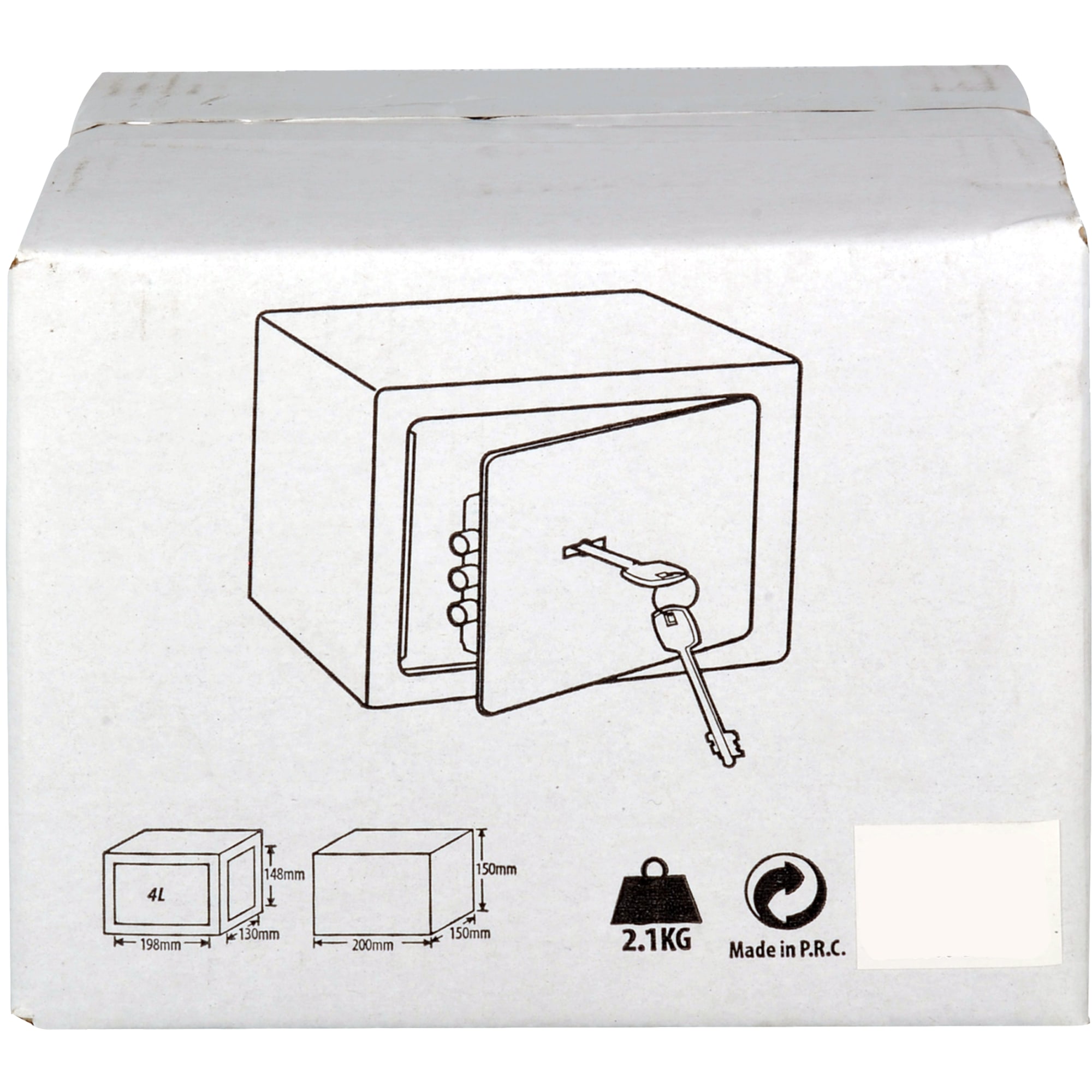 18180839 Сейф мебельный, ключевой замок, 4 л Santreyd  - Вид №6