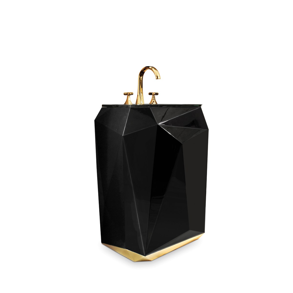 Diamond Freestanding Напольная раковина стоящая прямоугольная Covethouse 