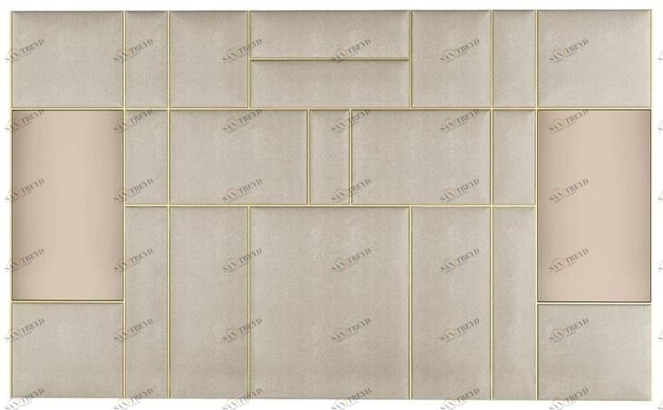 FRATO Кожаное изголовье для двуспальной кровати с обивкой  Ffu160003aaj 