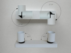 088268 Планка 2 софита белый Schuller Turn