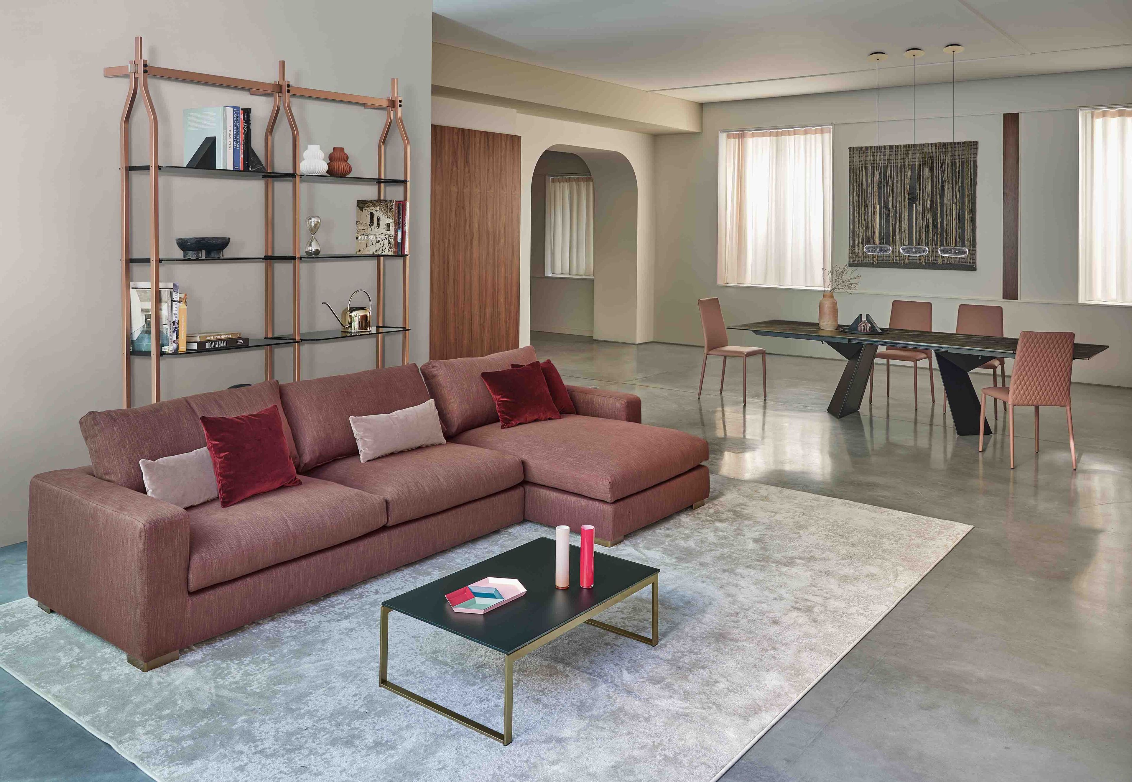 Журнальный столик из стали и хрусталя Bontempi Casa хип-хоп ARCH-00112994 - Вид №2