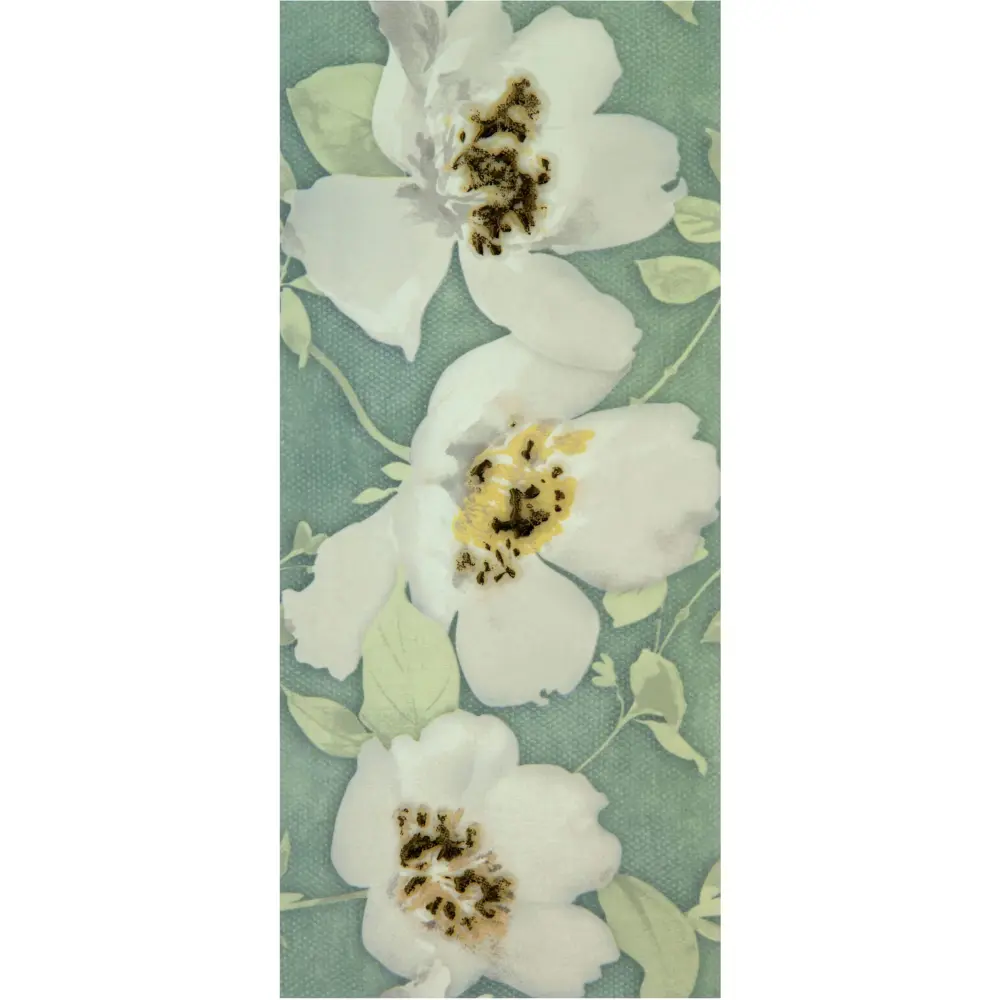 Вставка «Mint Flowers» Сорт1 20x44 см 18076898 STLM-2014604 Santreyd 