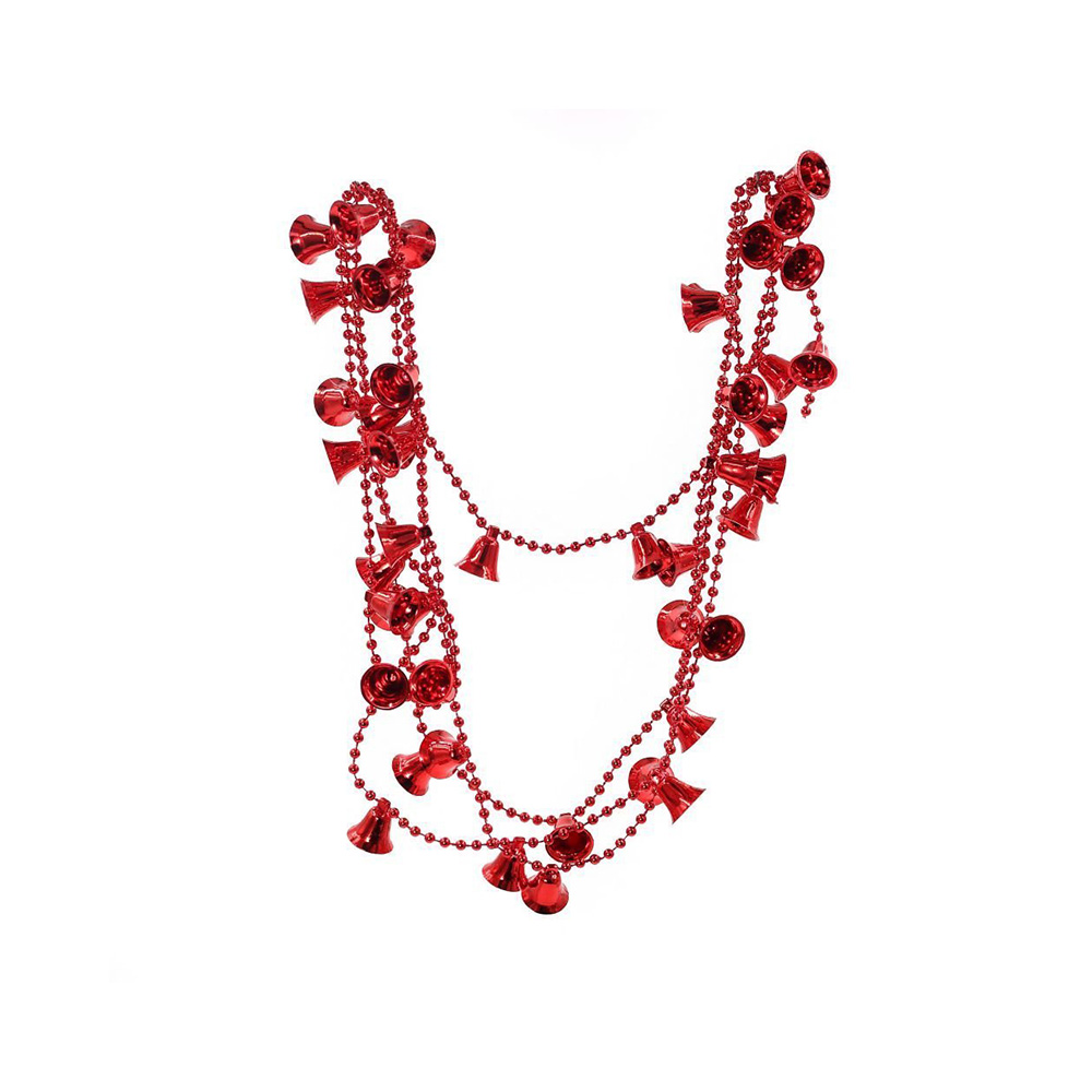 261756 Украшение новогоднее Бусы №09 2.7 х 1.5 х 1.5 см Красный Santreyd 
