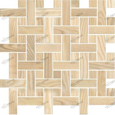 Мозаика и 3D панели из дерева Tarsi Плетёнка 511 Ясень Селект (Гладкая) 351х351 мм 1401100135