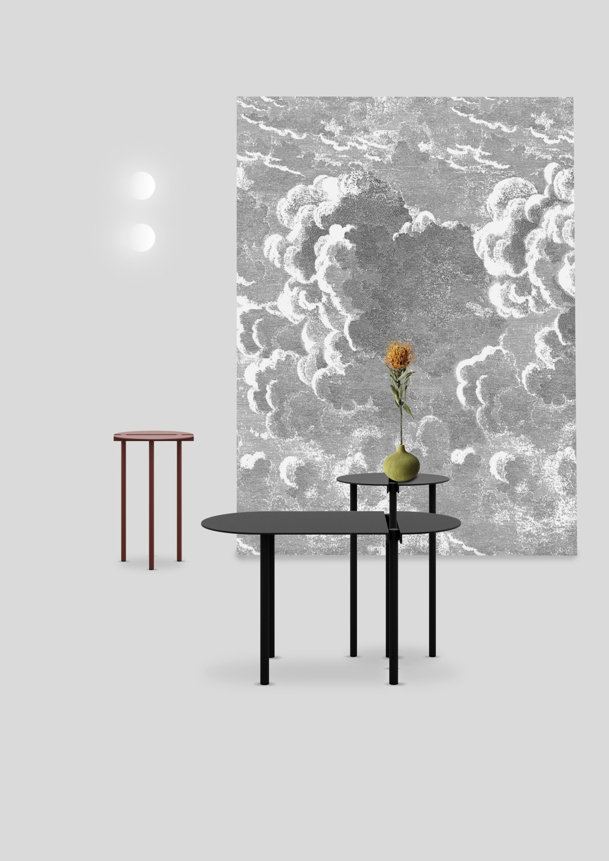 Круглый мраморный журнальный столик Shivakashi Adrenalina Orit ARCH-00134900 - Вид №3