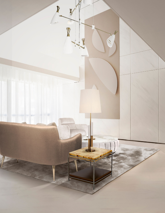 Боковые столы Aroma Side Table Covethouse CAFFE LATTE  - Вид №1