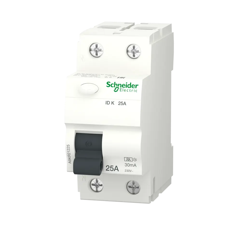 УЗО Schneider Electric Acti9 1P N 25 A 30 мА 10 кА AC A9KR21225 82850937 STLM-2002095 