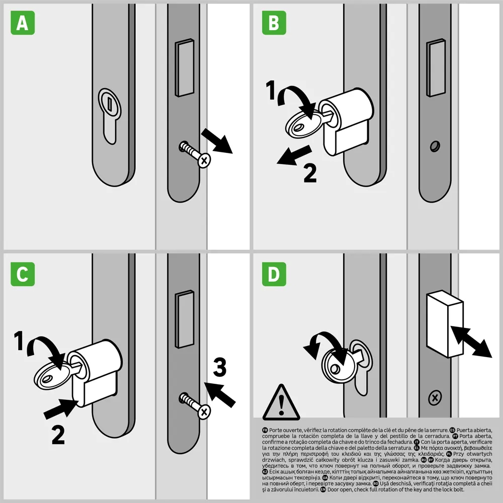 Цилиндр дверной STANDERS ключ-вертушка 35+45 мм хромированный 82625282 STLM-0032170 - Вид №5