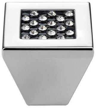 LINEA CALI' Ручка Zamak с кристаллами swarovski® Mesh black 203 pb - Вид №1