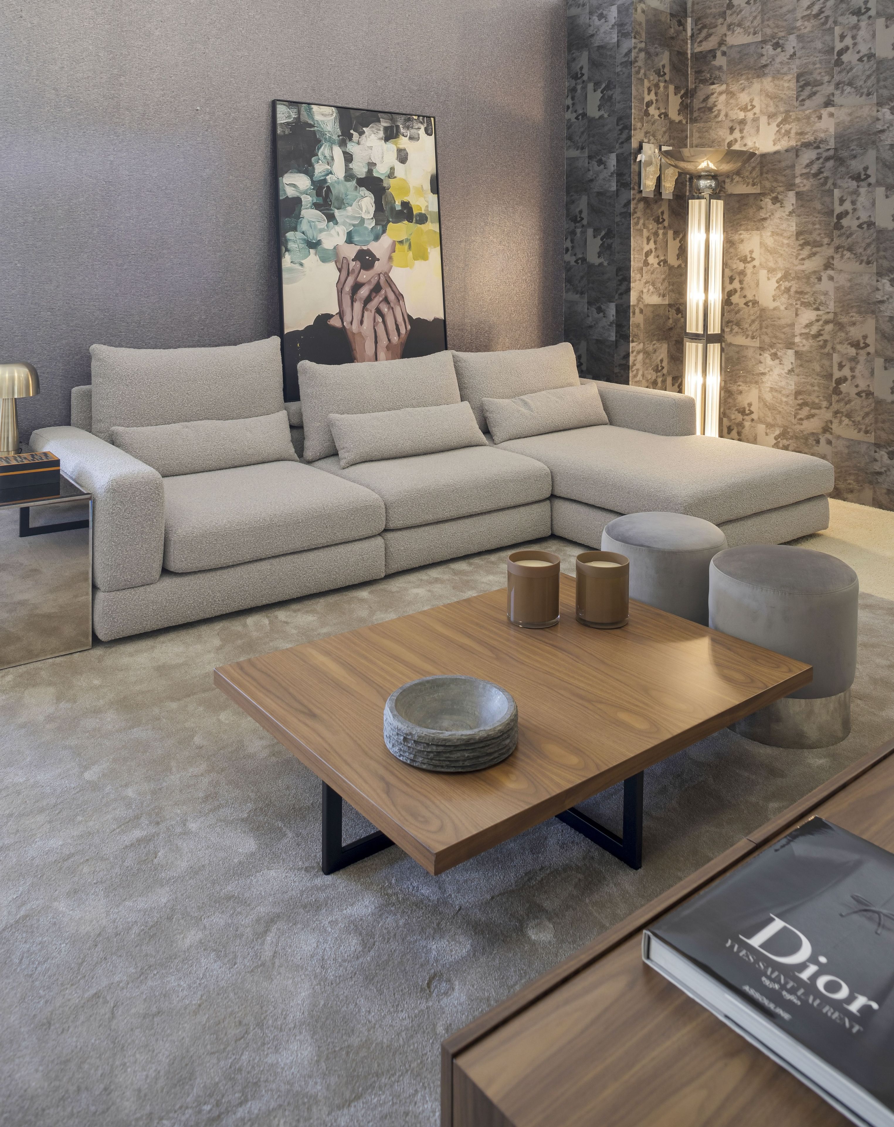 Прямоугольный низкий журнальный столик из грецкого ореха Stylish Club Slender ARCH-00089916 - Вид №5