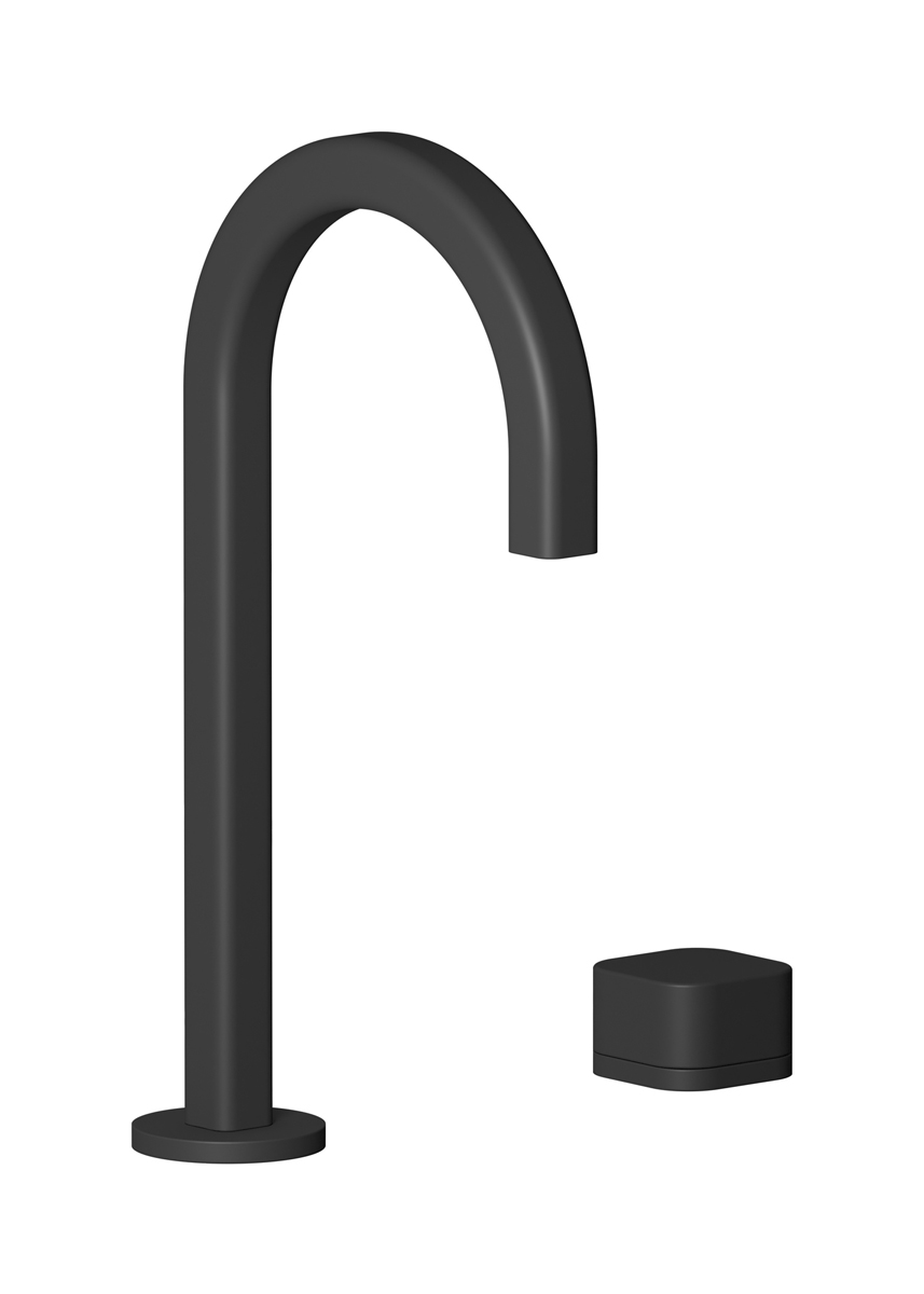 Смеситель для раковины на 2 отверстия WE ARE IB eo394np_3 Matt Black Elio