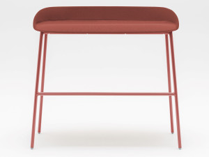 Высокая скамейка из ткани