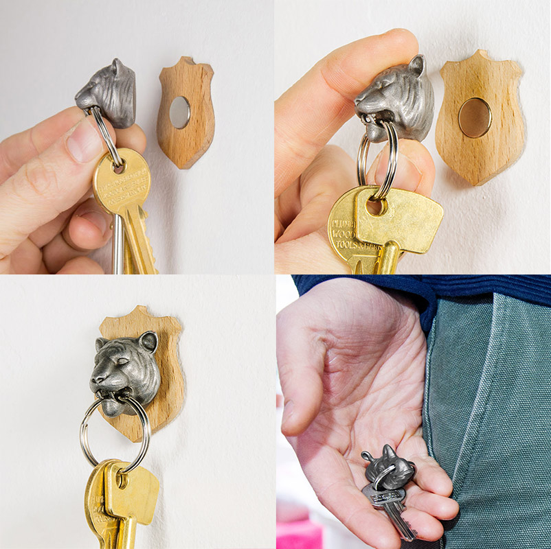 SK KEYTROTIGER1 Держатель для ключей с брелком tiger Suck UK  - Вид №6