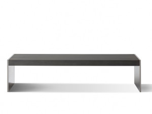 Деревянная прямоугольная низкая консоль