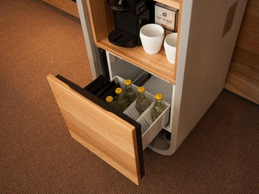 CO33 Барный шкаф из бетона и дерева Opus O120mb - Вид №1