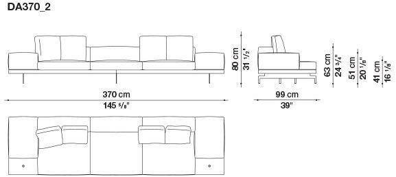 B&B Italia 3-х местный тканевый диван Dock sun-id-1376507 - Вид №181