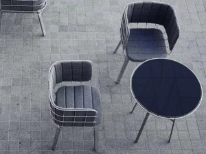 Host & Home Стул из стали с подлокотниками Grid