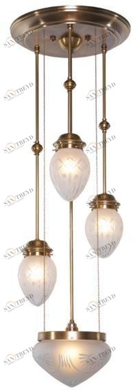 Patinas Lighting Подвесной светильник ручной работы из латуни Pannon sun-id-1403461