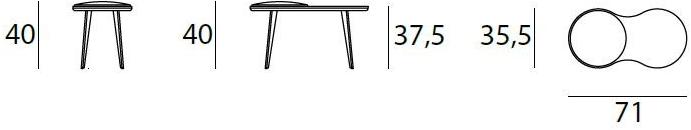 Living Divani Табурет / журнальный столик из дерева Imago sun-id-1347452 - Вид №6