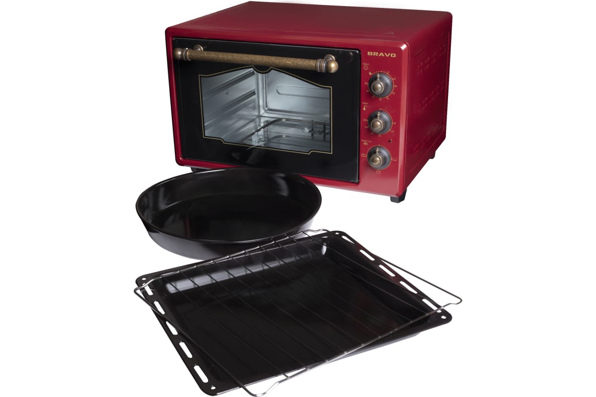 9028347 Мини-печь BRAVO FO-38RR красный STDN-0142183 - Вид №4